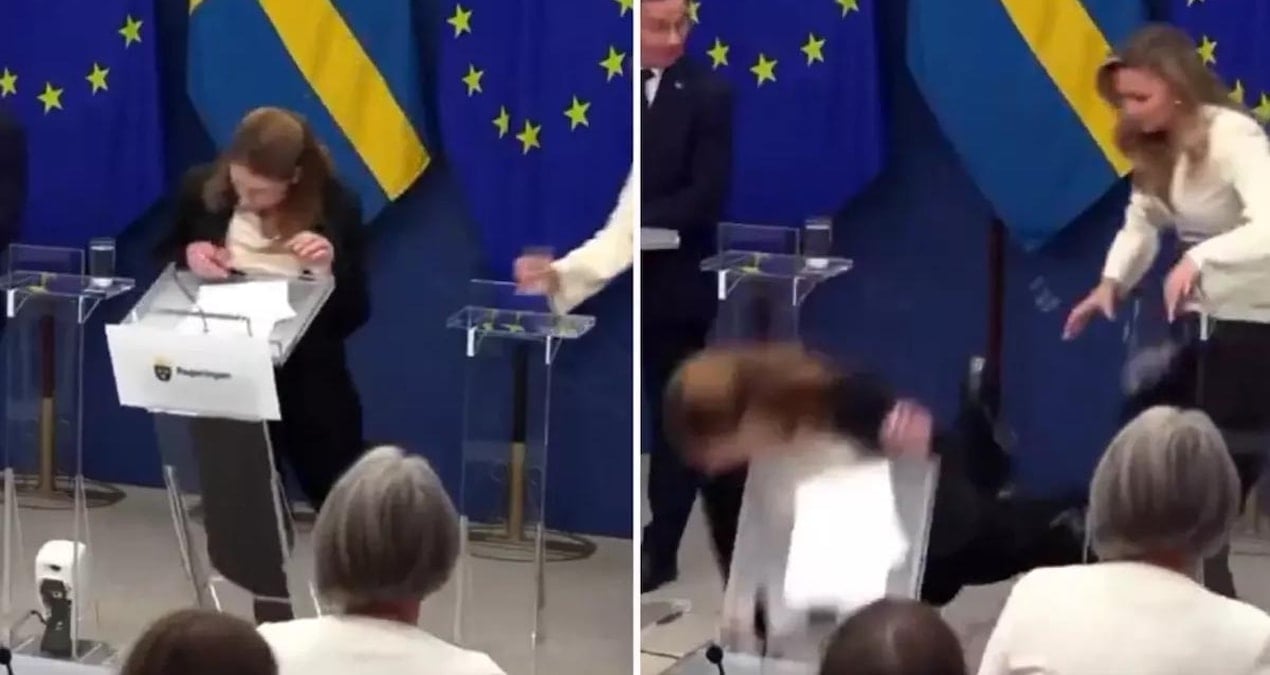 İsveç Sağlık Bakanı ilk basın toplantısında bayıldı