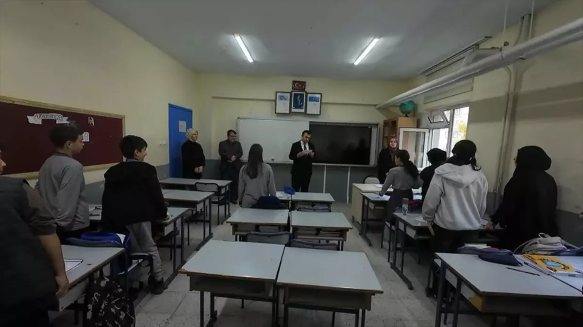 Kaymakam Doğancı’dan LGS sınavına hazırlanan öğrencilere moral ziyareti