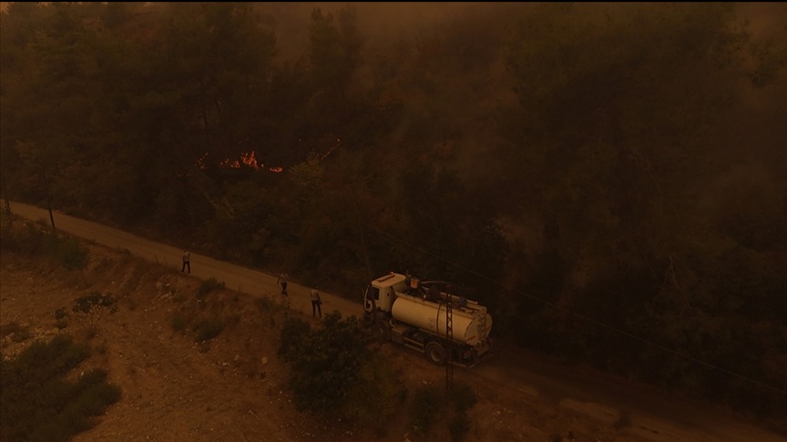 Suriye’nin Lazkiye bölgesindeki yangın söndürüldü