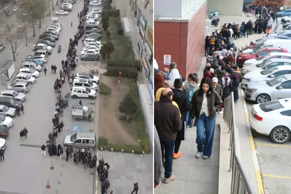 2 üründe indirim haberini alan oraya koştu! 9 saat boyunca kuyrukta beklediler