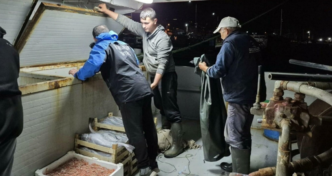 Çanakkale’de yasa dışı avlanan 525 kilo balık yakalandı