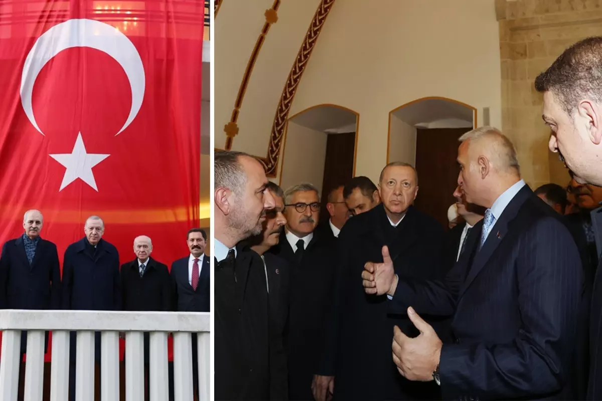 Erdoğan ve Bahçeli’den Hatay’da tarihi Meclis binası ve Habib-i Neccar Camii’ne ziyaret