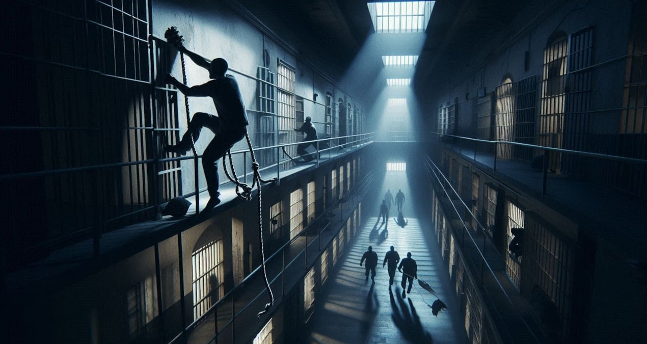 Film gibi firar: Dördüncü kez hapishaneden kaçtı