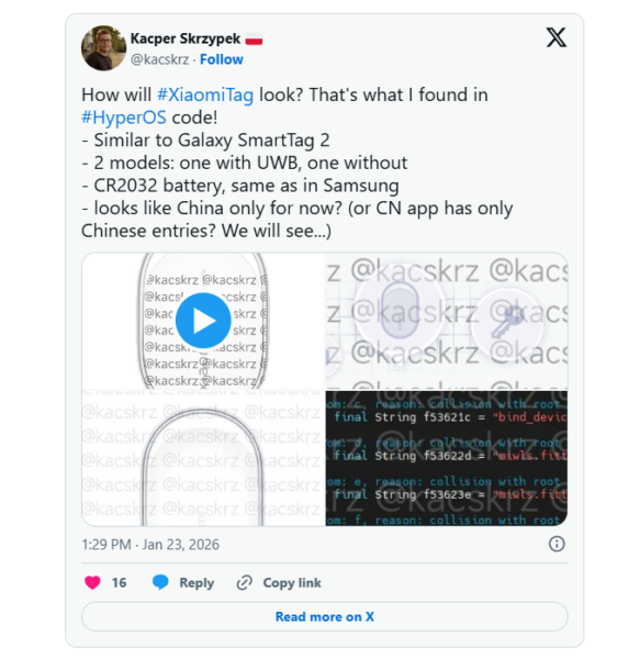 Xiaomi Tag Sızdırıldı: İşte AirTag'in Android Rakibi 58 Xiaomi Tag