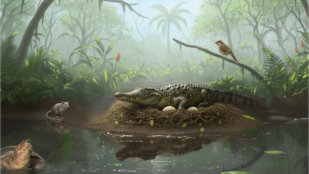 Ağaca tırmanan ve avlarının üzerine atlayan timsahlar gerçekmiş